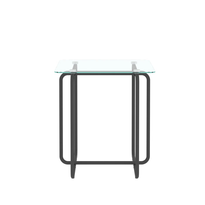 Modern Tempered Glass Coffee Table End Table Side Table For Living Room, Bedroom