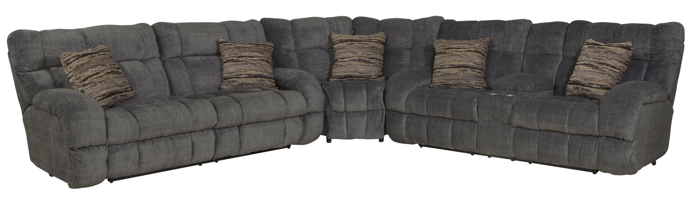 Ashland - Reclining Sectional With 4 Lay Flat Reclining Seats