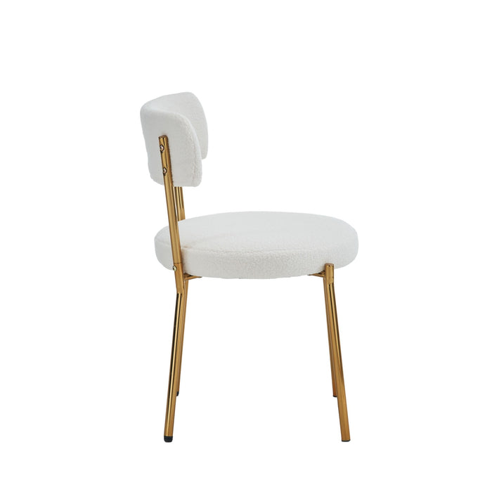 Mid-Century Modern Dining Chairs - Gold Legs