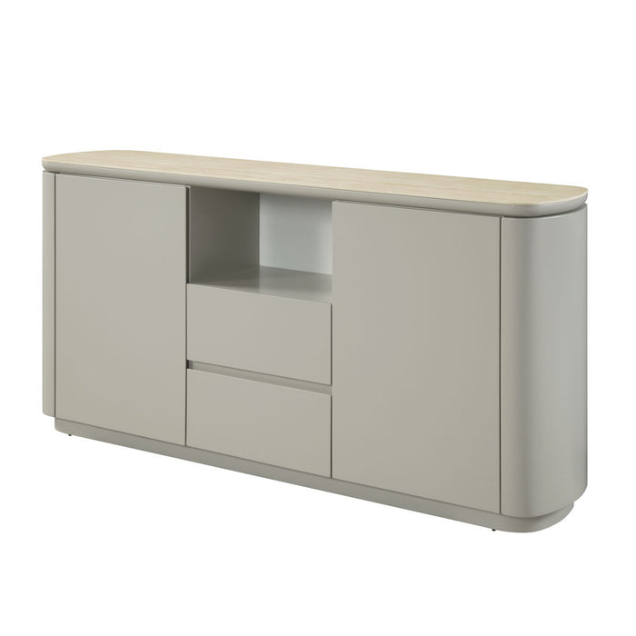 Ingram - Ceramic Top Server - Light Gray