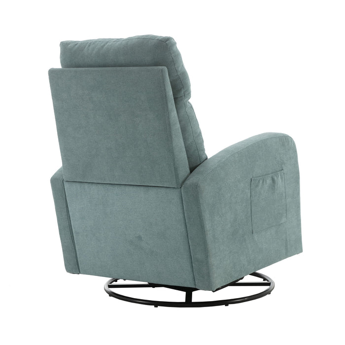 Jiada - Upholstered Swivel Glider Rocking Chair For Nursery Modern Style One Left Bag