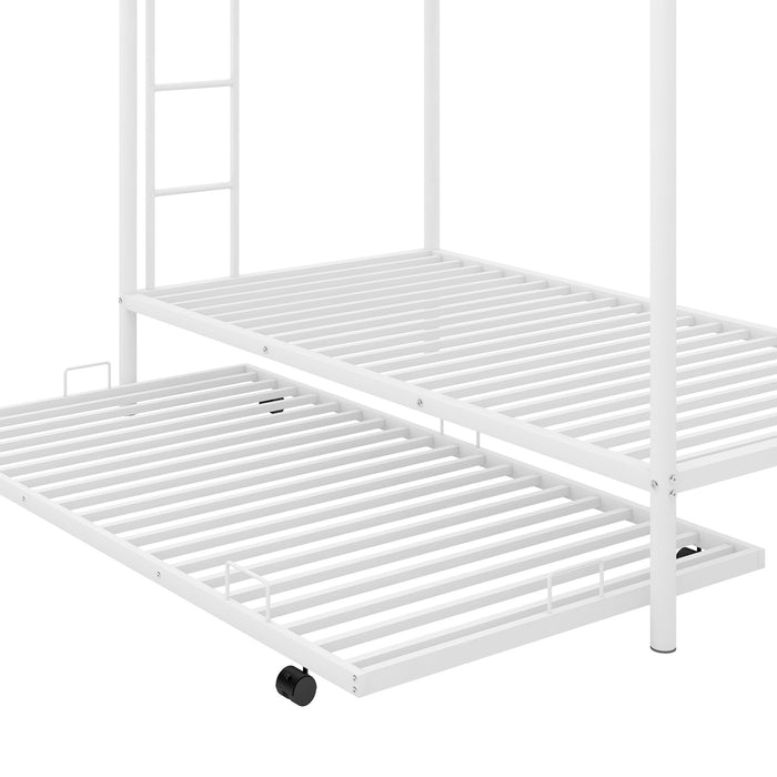 Twin Over Twin Bunk Bed With Trundle