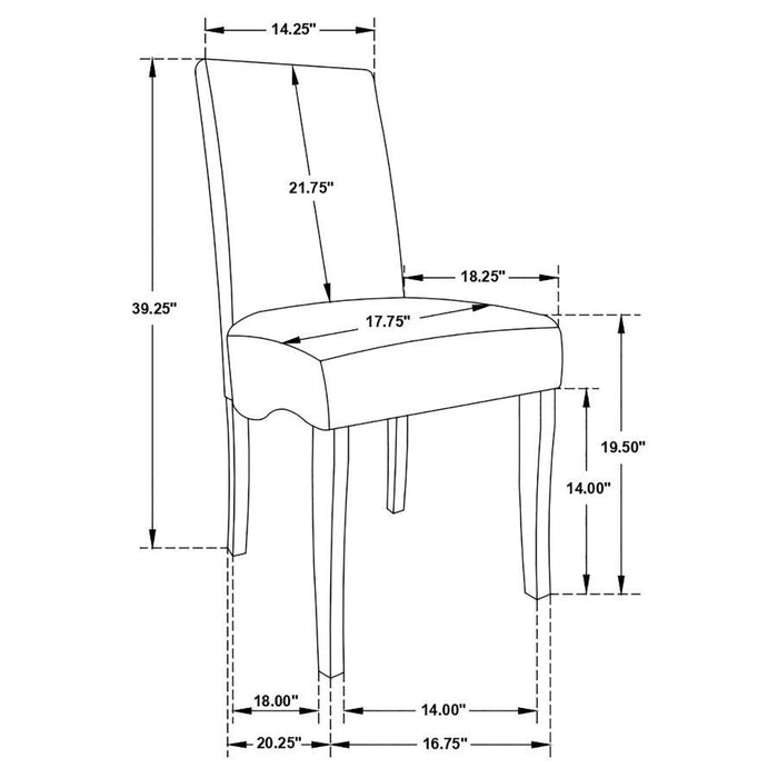 Stanton - Upholstered Side Chairs (Set of 2) - Gray