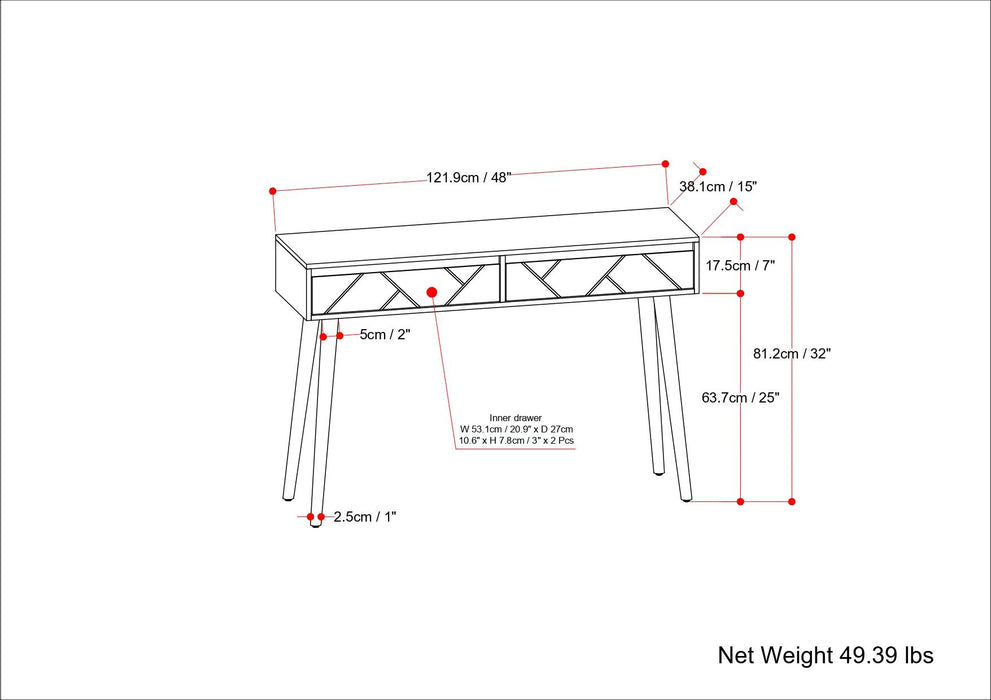 Jager - Console Table - Natural