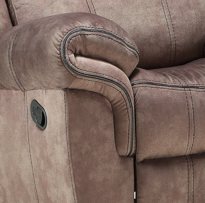 Zubaida - Two Tone Velvet Glider Recliner