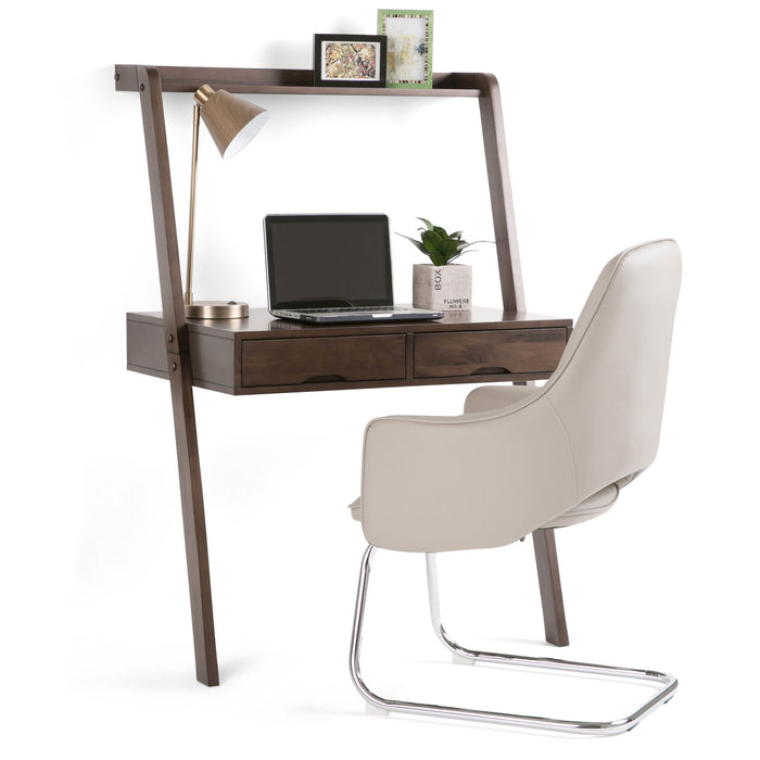 Aleck - Desk - Warm Walnut Brown