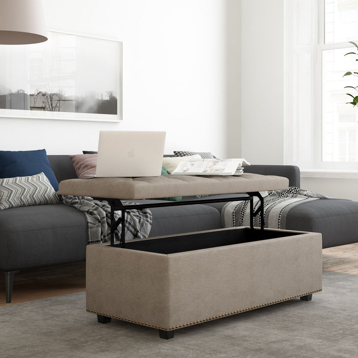 Hamilton - Lift Top Rectangular Storage Ottoman