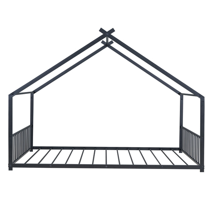 Metal House Bed