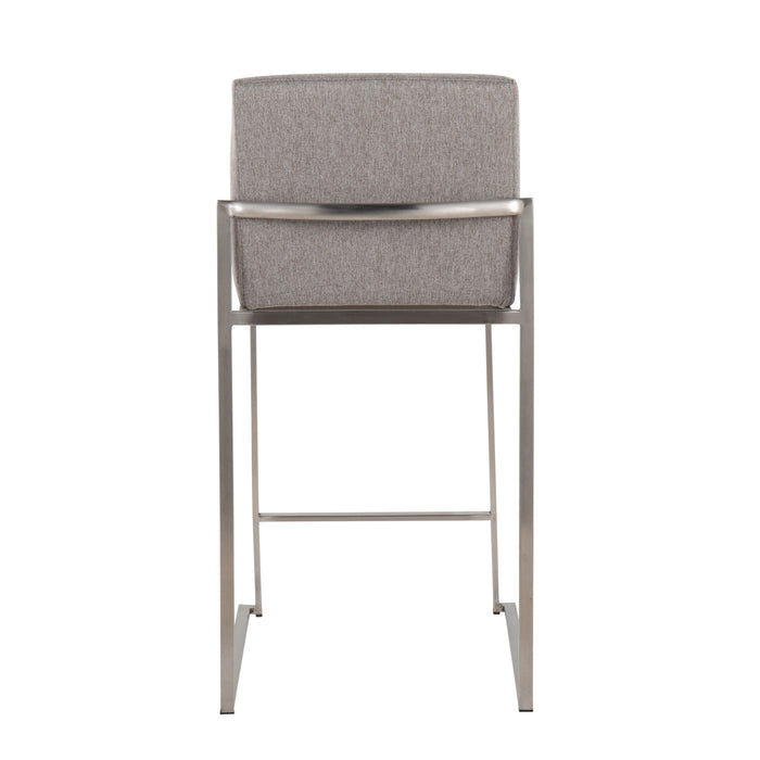 Fuji - Contemporary High Back Counter Stool, Functional Design