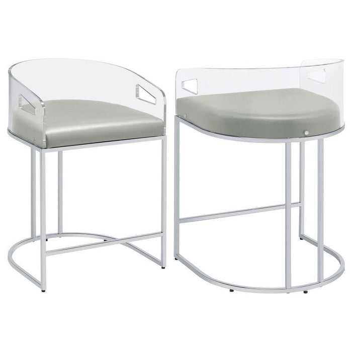 Thermosolis - Acrylic Back Stools (Set of 2)