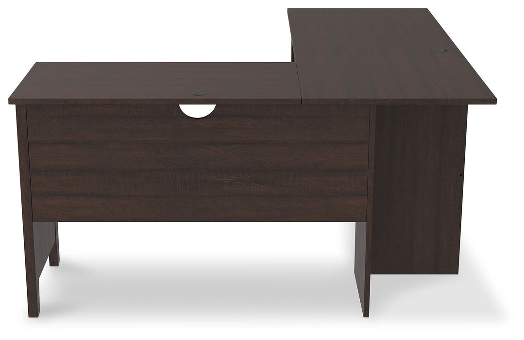 Camiburg - Warm Brown - 2-Piece Home Office Desk