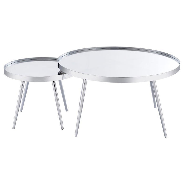 Kaelyn - 2 Piece Mirror Top Nesting Coffee Table