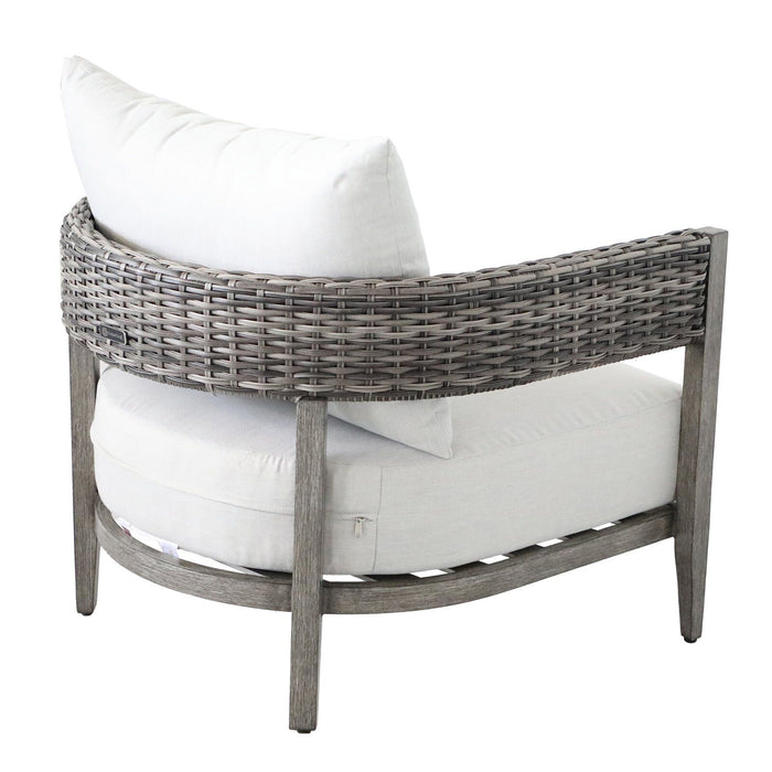 Wicker Club Chair (Set of 2) - Gray