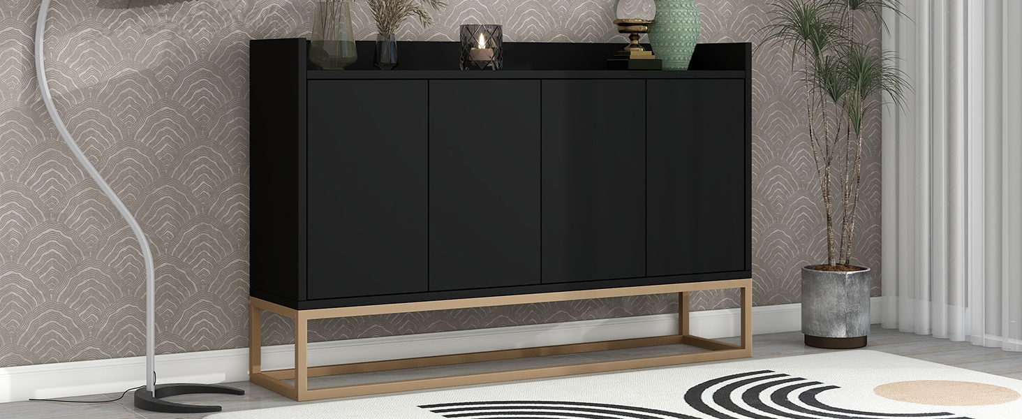 Modern Sideboard Elegant Buffet Cabinet With Large Storage Space For Dining Room, Entryway