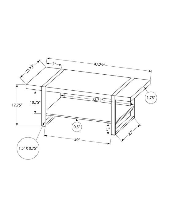 Coffee Table, Accent, Cocktail, Rectangular, Living Room, Contemporary, Modern