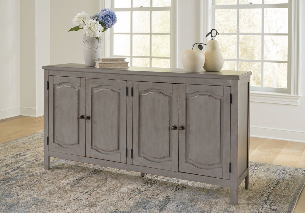 Charina - Antique Gray - Accent Cabinet