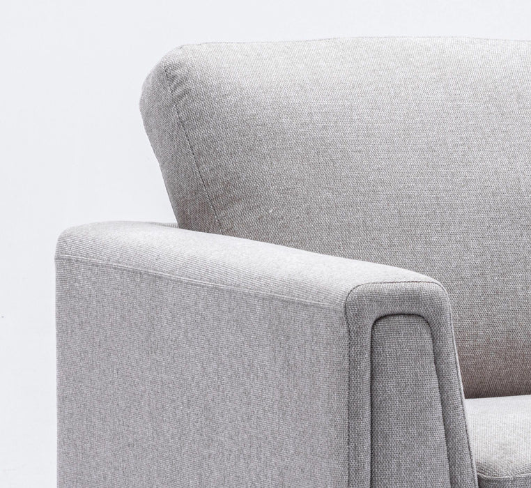 Valin - Linen Chair For Living Room - Gray