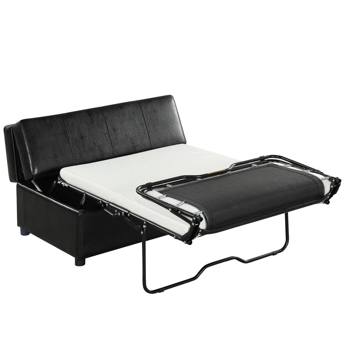 Twin Size Folding Ottoman Sleeper Bed With Mattress Convertible Guest Bed