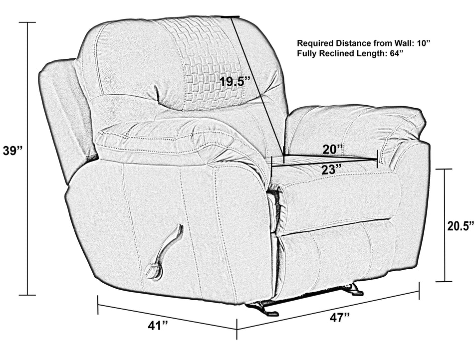 Legend - Glider Recliner - Chocolate