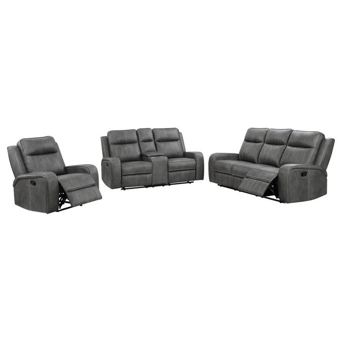 Raelynn - Upholstered Motion Reclining Sofa Set