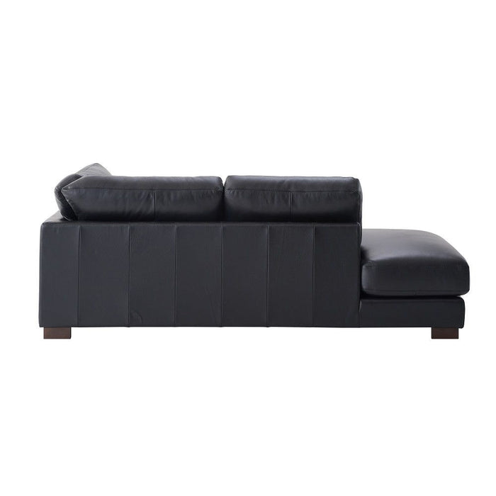 Geralyn - Sectional Sofa With 2 Pillows - Black