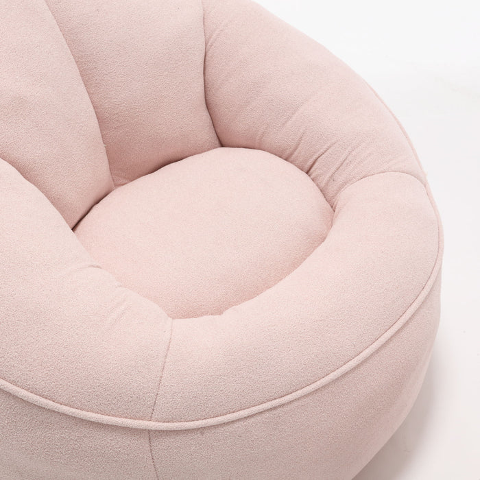 Bedding Bean Bag Sofa Chair High Pressure Foam Bean Bag Chair Adult Material With Padded Foam Padding Compressed Bean Bag With Footrest