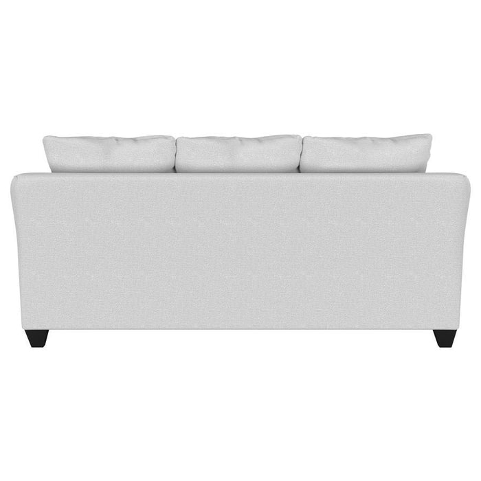 Salizar - Upholstered Track Arm Fabric Sofa - Sand