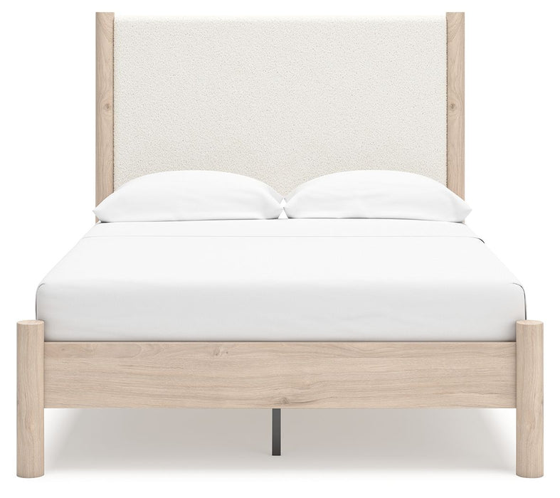 Cadmori - Upholstered Panel Bed