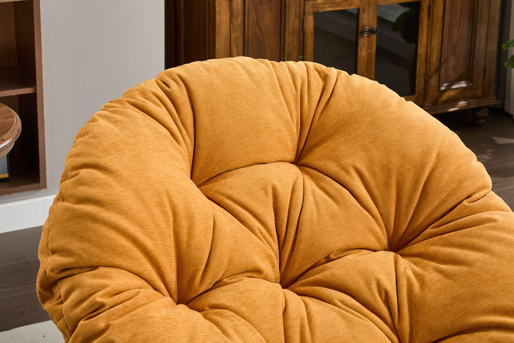 Oversized Swivel Accent Chair, 360 Swivel Barrel Chair, Papasan Chair For Living Room Bedroom