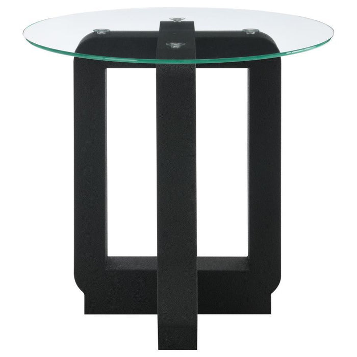 Acklin - Round Clear Glass Top Table