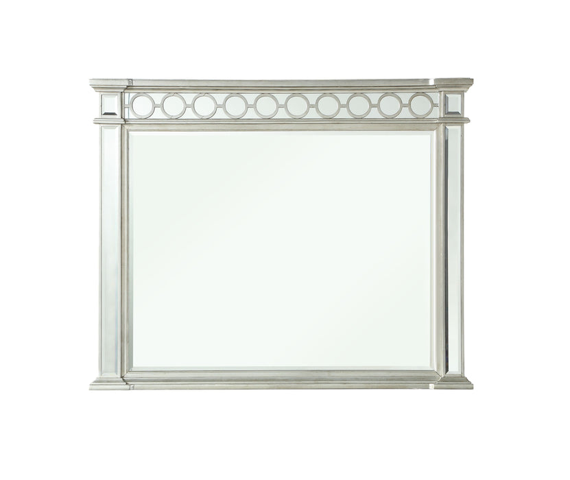 Varian - Mirrored Designed Mirror - Silver