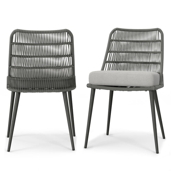 Beachside - Outdoor Dining Chair (Set of 2) - Grey