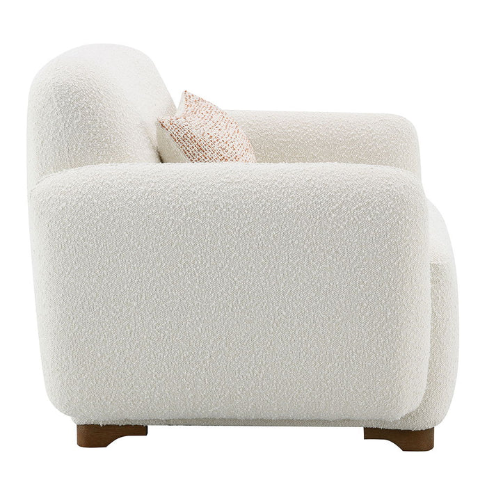 Darius - Chair With Pillow - Beige Boucle