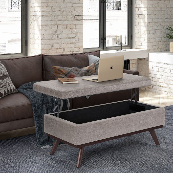 Owen - Lift Top Large Coffee Table Storage Ottoman