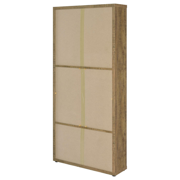 Hawthorne - 4-Shelf Glass Door Tall Cabinet With Drawers