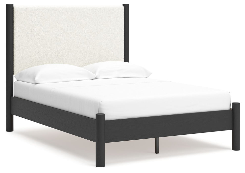 Cadmori - Upholstered Panel Bed