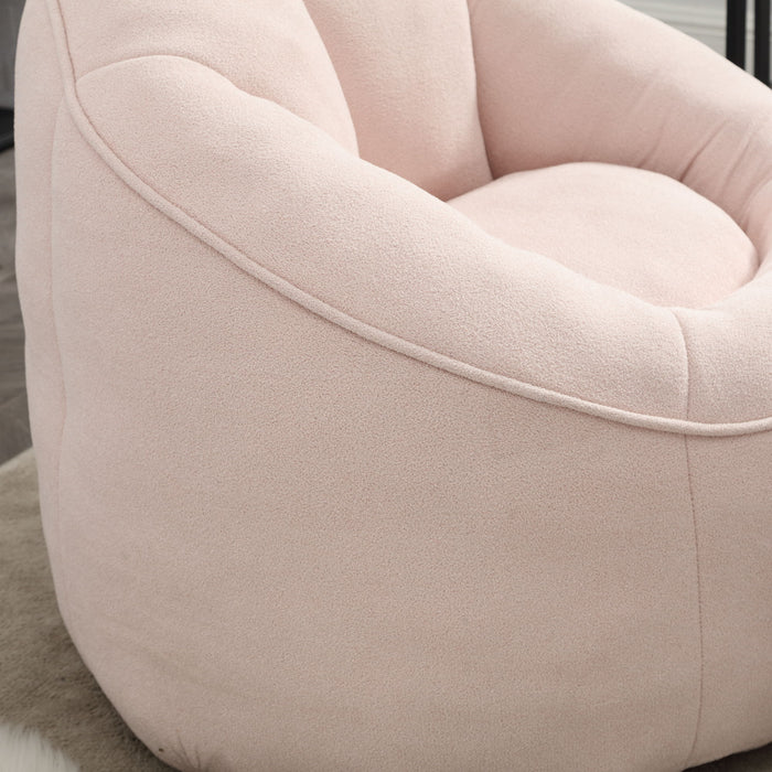 Bedding Bean Bag Sofa Chair High Pressure Foam Bean Bag Chair Adult Material With Padded Foam Padding Compressed Bean Bag With Footrest