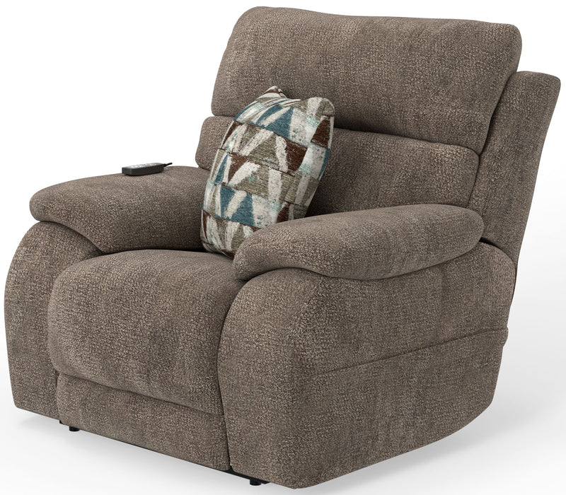 Joya - Power Lay Zero Gravity Recliner With Power Adjustable Headrest And CR3 Heat/Massage/Lumbar/ZG - Mushroom