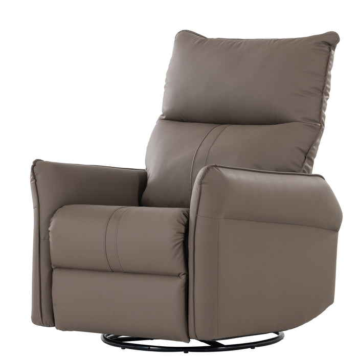 Rocking Recliner Chair, 360 Degree Swivel Nursery Rocking Chair, Glider Chair, Modern Small Rocking Swivel Recliner Chair For Bedroom, Living Room Chair Home Theater Seat, Phone Holder