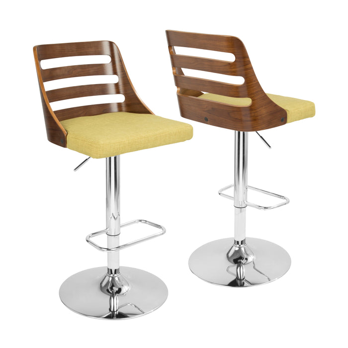 Trevi - Mid Century Modern Adjustable Barstool With Swivel