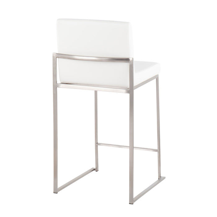 Fuji - Contemporary High Back Counter Stool, Functional Design