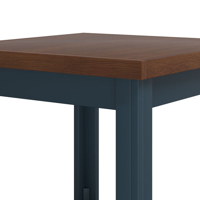 Bridgevine Home - Nantucket 24" Side Table - Blue Denim and Whiskey Finish