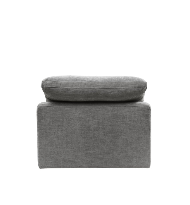 Naveen - Linen Modular Sectional Sofa With Ottoman - Gray