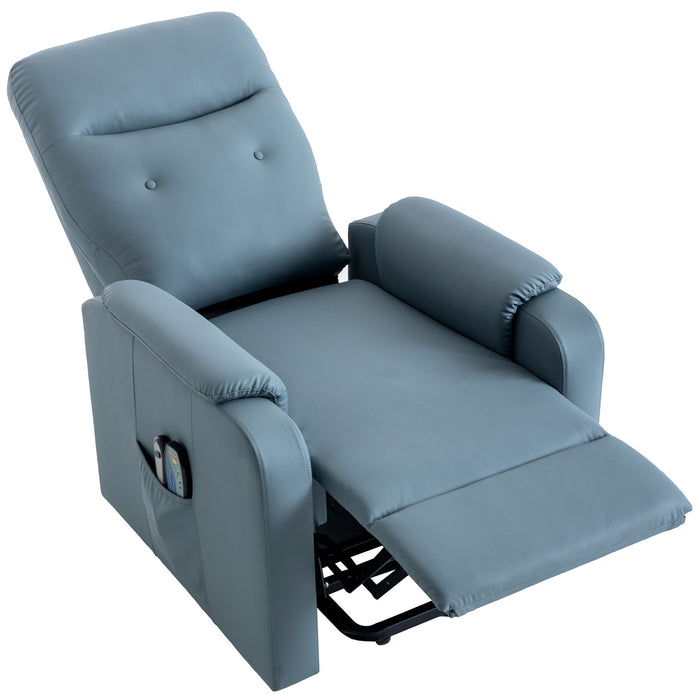 Massage Recliner Chair Electric Power Lift Chairs With Side Pocket, Adjustable Massage And Heating Function For Adults And Seniors