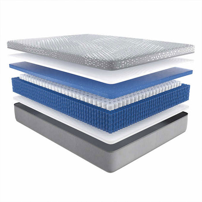 Posturepedic - 12" King Hybrid Mattress Medium - Gray