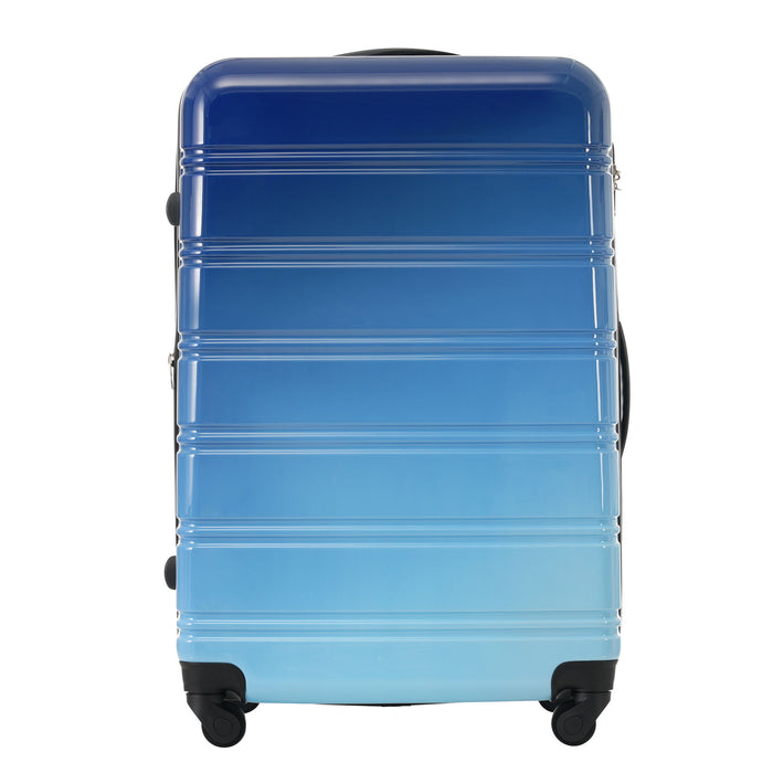 Hardshell Luggage Sets 3 Piece Gradient Color Expandable Suitcase With Spinner Wheels And Tsa Lock Lightweight 20" 24" 28" Available