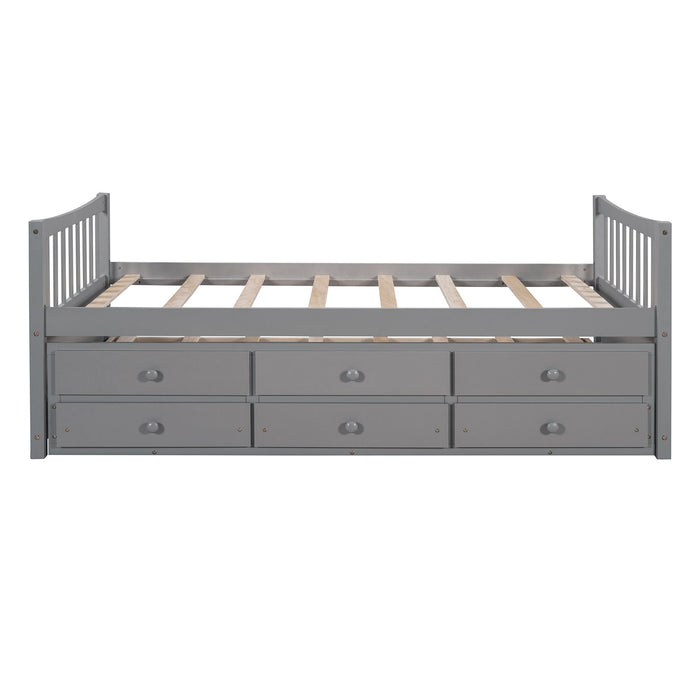 Twin Size Daybed With Trundle And Drawers