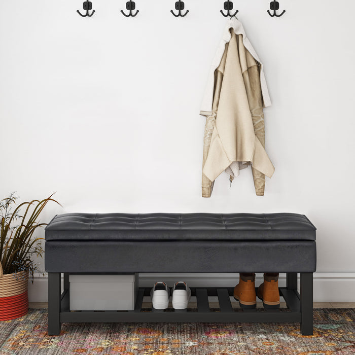 Cosmopolitan - Storage Ottoman Bench with Open Bottom