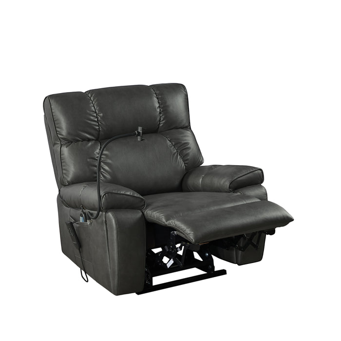 Recliner Chair With Phone Holder, Electric Power Lift Recliner Chair With 2 Motors Massage And Heat For Elderly, 3 Positions, 2 Side Pockets, Cup Holders