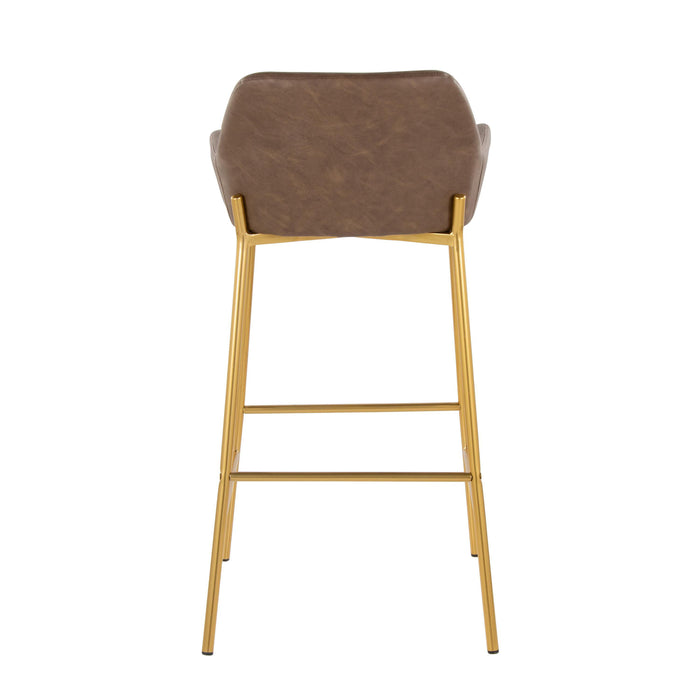 Daniella - Contemporary / Glam Fixed Height Bar Stool (Set of 2)